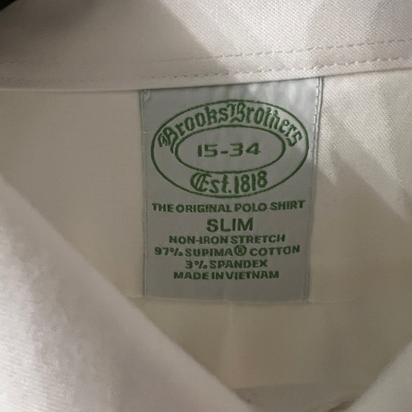 Brooks Brothers White Dress Shirt Timeless Classic - Picture 2 of 3